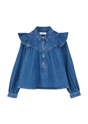 Mille bluse Vintage Washed Blue Skall Studio 